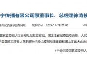 人民日報數(shù)字傳播有限公司原董事長、總經(jīng)理徐濤接受審查調(diào)查