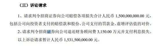 頭部券商，被索賠超15億元
