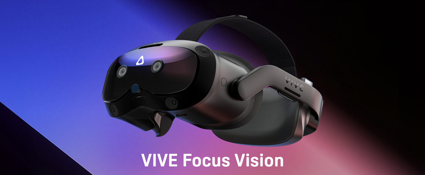 HTC VIVE Focus Vision 頭顯首銷：VR 眼動(dòng)追蹤、支持立體彩透，9888 元