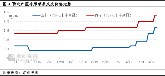 卓創(chuàng)資訊：清明節(jié)市場需求良好 產地蘋果價格上漲