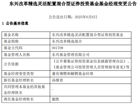 康凱1413%換手率后閃電離任！孫繼青“二進(jìn)宮”揭秘東興基金戰(zhàn)略深意