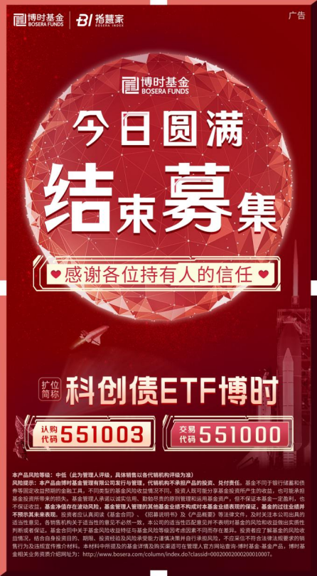 科創(chuàng)債ETF博時(shí)圓滿結(jié)募！一鍵配置AAA級(jí)科創(chuàng)債